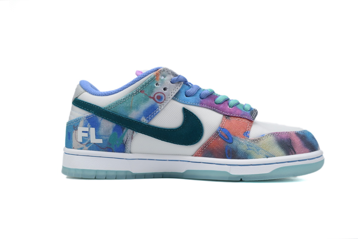 SB Dunk Low X Futura Laboratories 'Bleached Aqua'