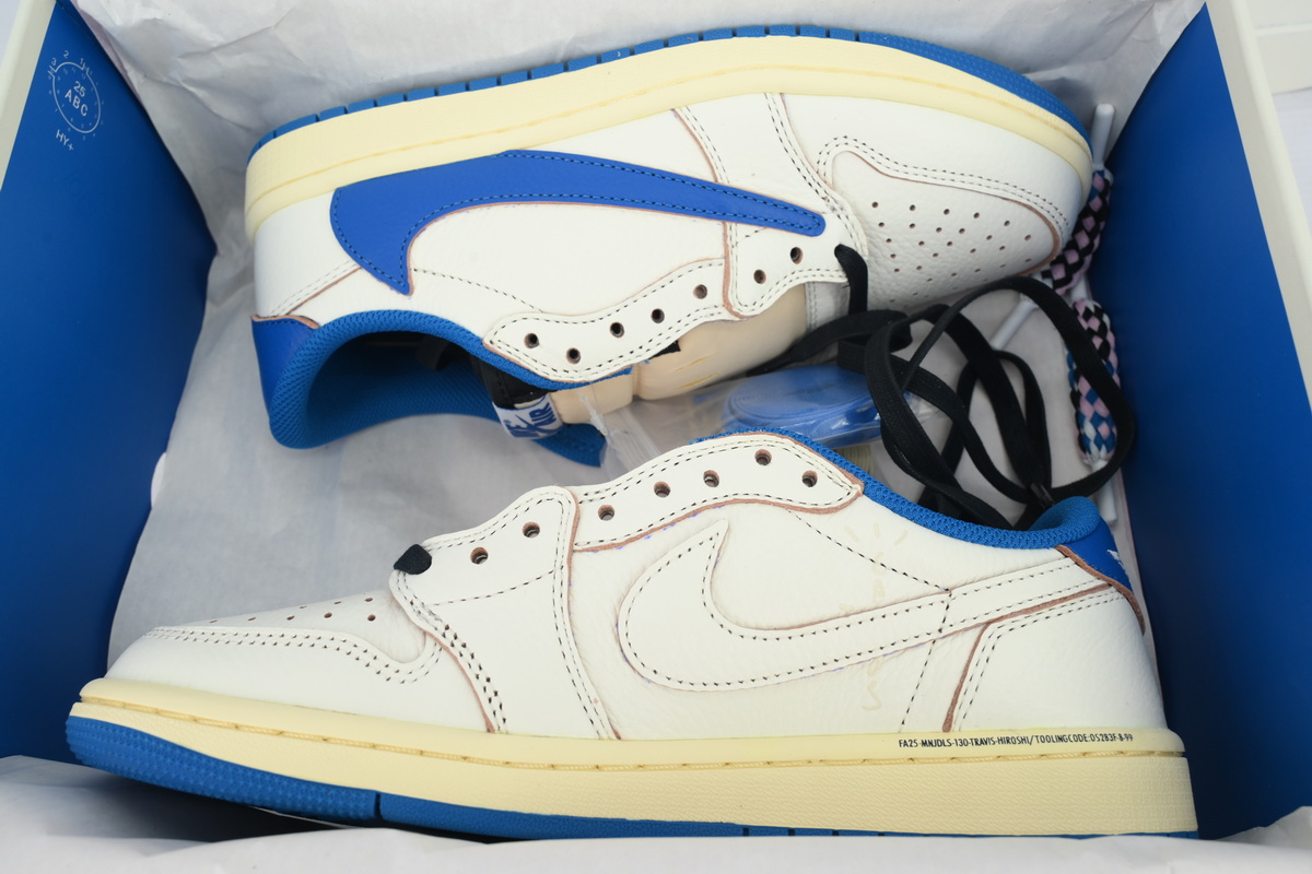 Fragment Design x Travis Scott x AJ1 Retro Low OG SP 'Sail’