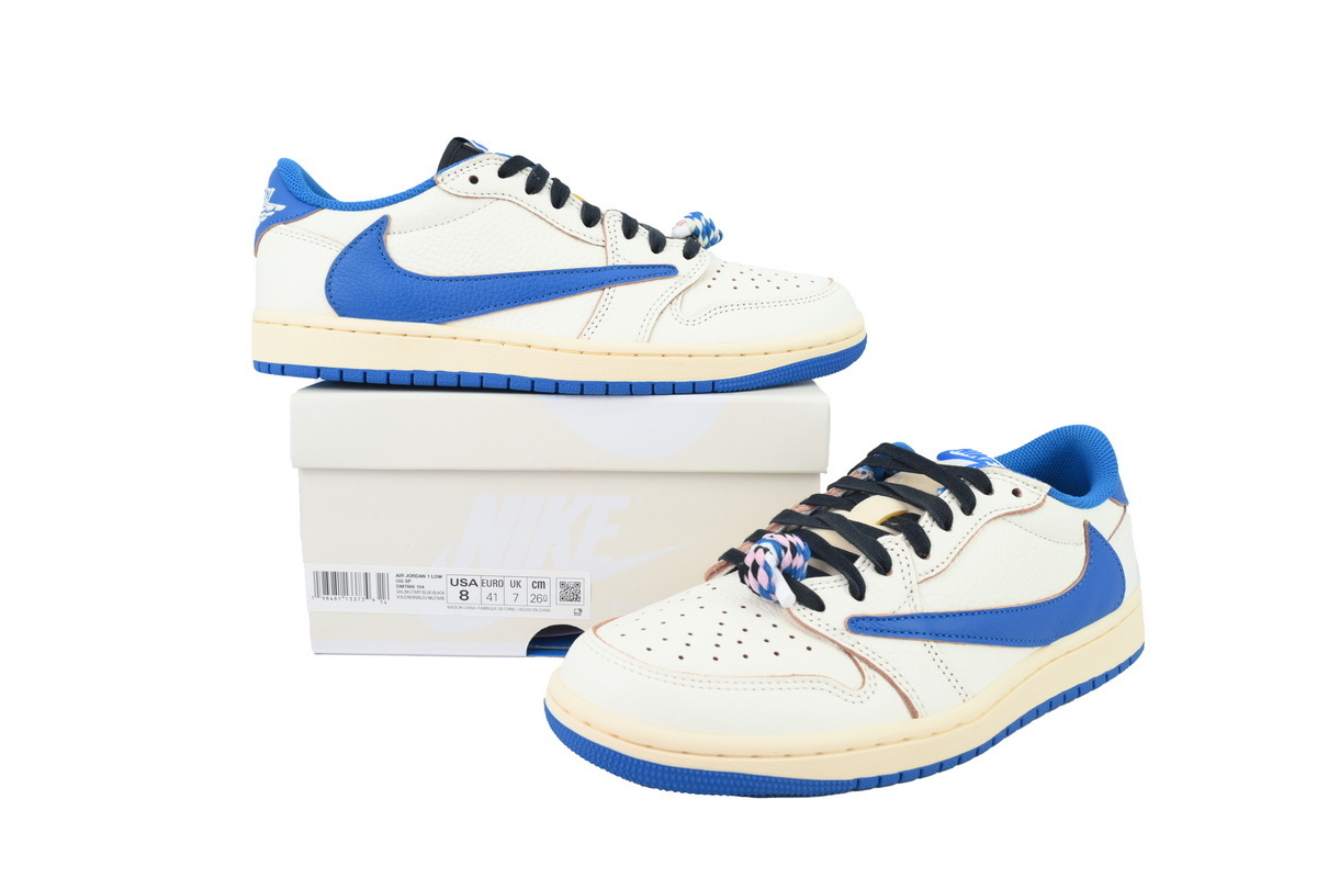 Fragment Design x Travis Scott x AJ1 Retro Low OG SP 'Sail’