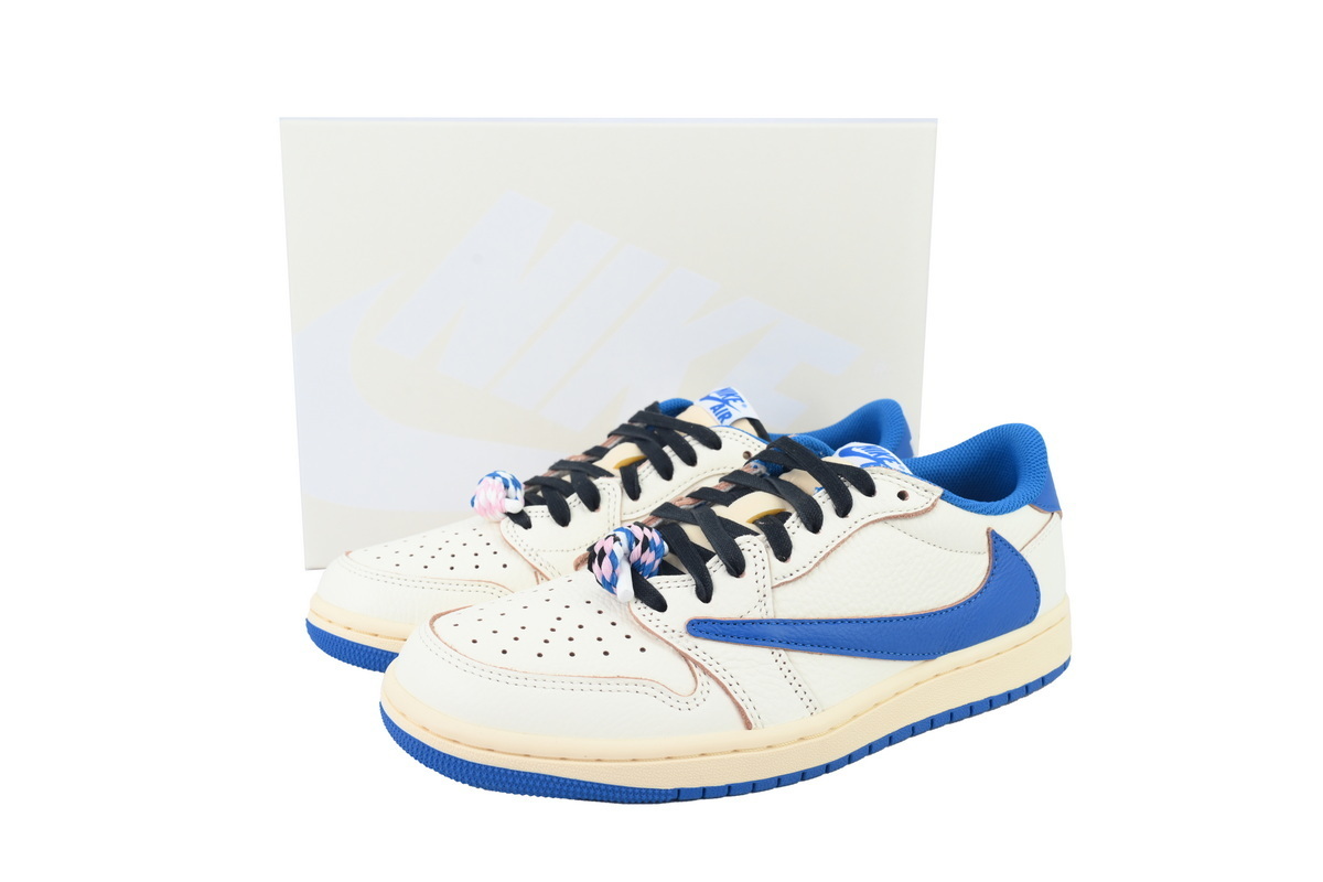 Fragment Design x Travis Scott x AJ1 Retro Low OG SP 'Sail’
