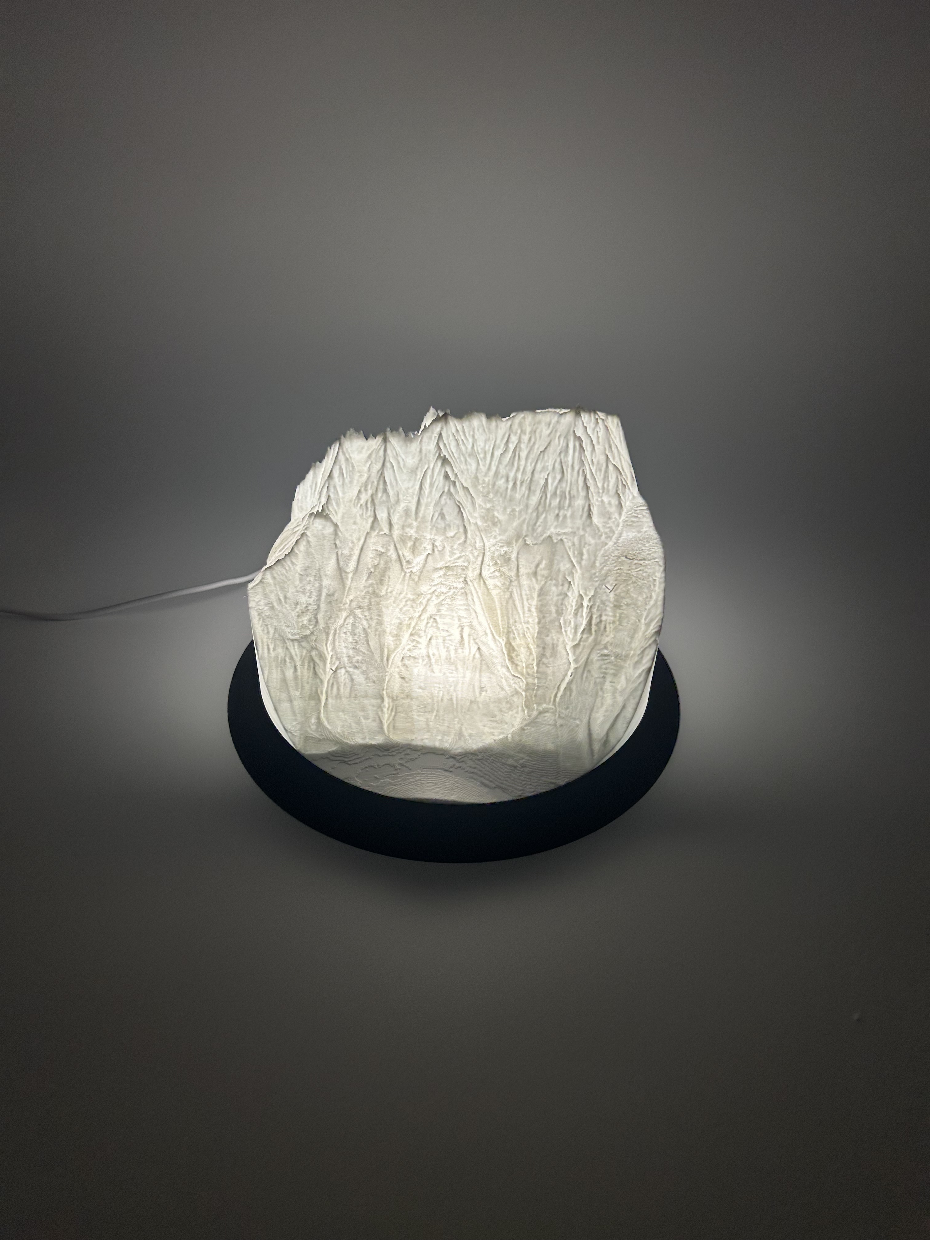 Lampe Aiguilles de Chamonix avec Aiguille du Midi