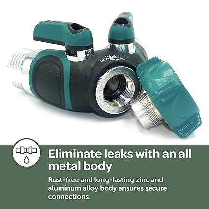 Hose Splitter, 2 Way Heavy Duty Garden Hose Splitter