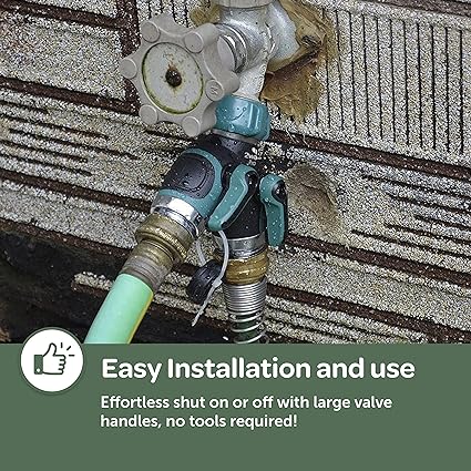 Hose Splitter, 2 Way Heavy Duty Garden Hose Splitter