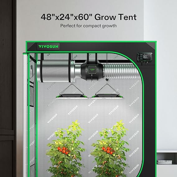VIVOSUN S425 4x2 Grow Tent, 48"x24"x60"