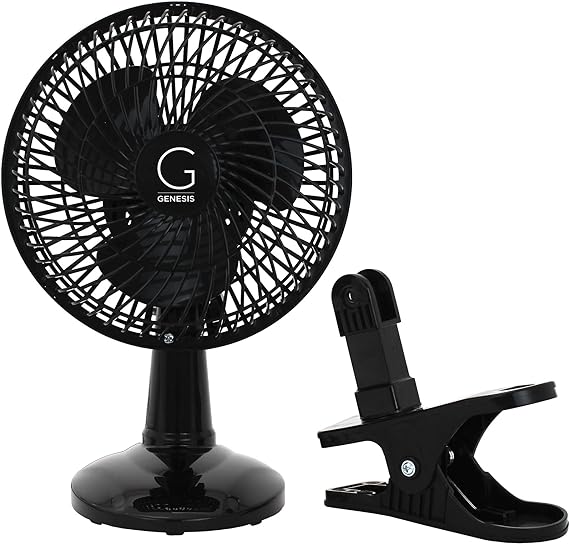 Genesis 6-Inch Clip Convertible Table-Top & Clip Fan
