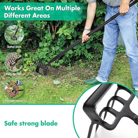 Heavy Duty Garden Hoe with 62 or 73 Inch Adjustable Handle