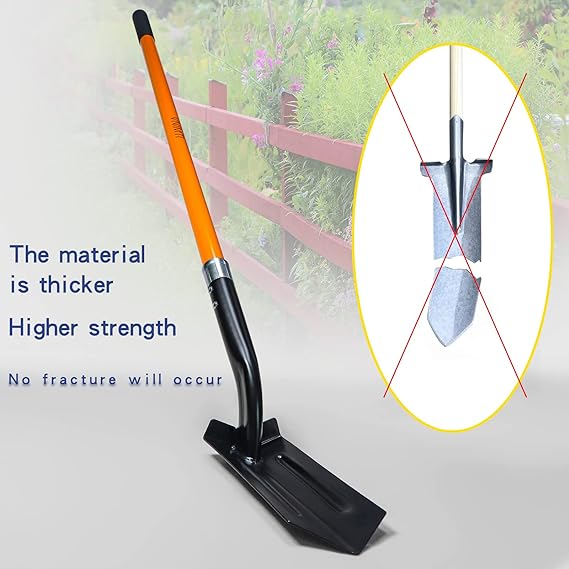 4-Inch Trenching Shovel with Fiberglass Handle, 56 Inches