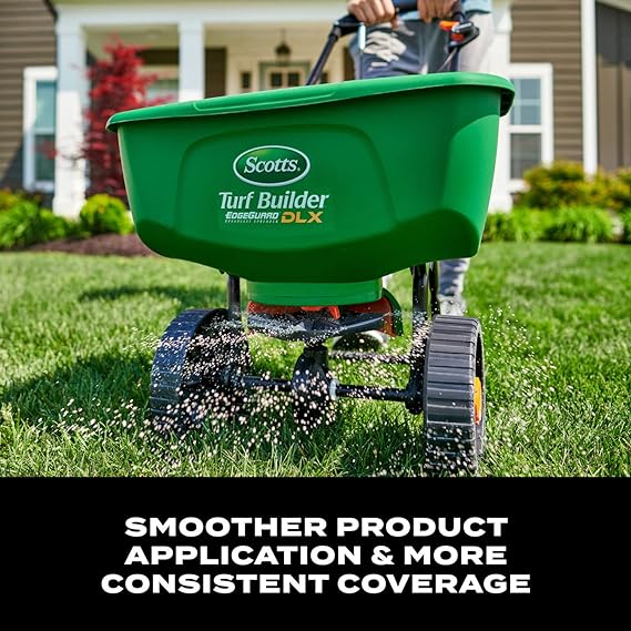Scotts Turf Builder EdgeGuard DLX Broadcast Spreader 15,000 sq.ft.