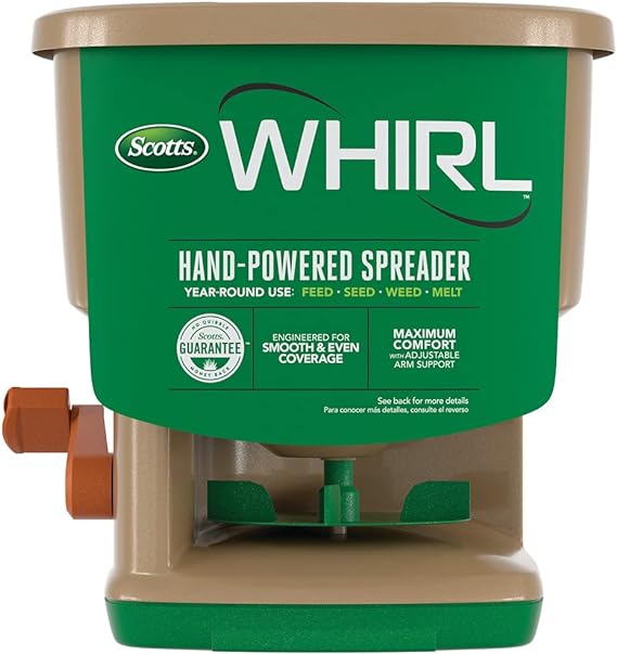 Scotts Whirl Hand-Powered Spreader 1,500 sq. ft.