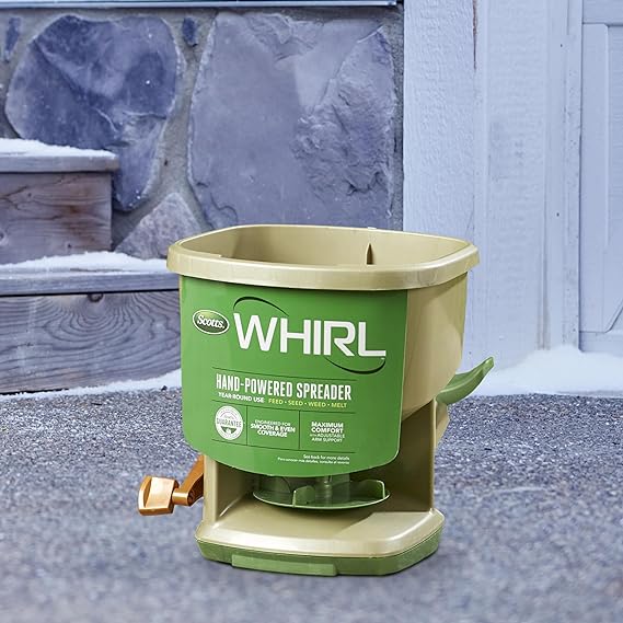Scotts Whirl Hand-Powered Spreader 1,500 sq. ft.