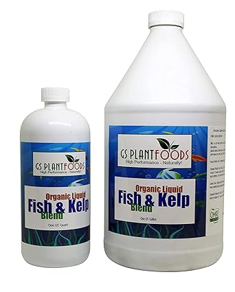 Fish & Kelp Fertilizer for Plants by GS Plant Foods Quart and Gallon