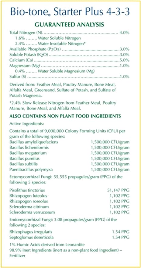 Espoma Organic Bio-Tone Starter 8 lb. & 18 Ib. Bag