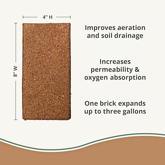 Coco Coir 650gm Bricks (5-Pack, 10-Pack, & 20-Pack)