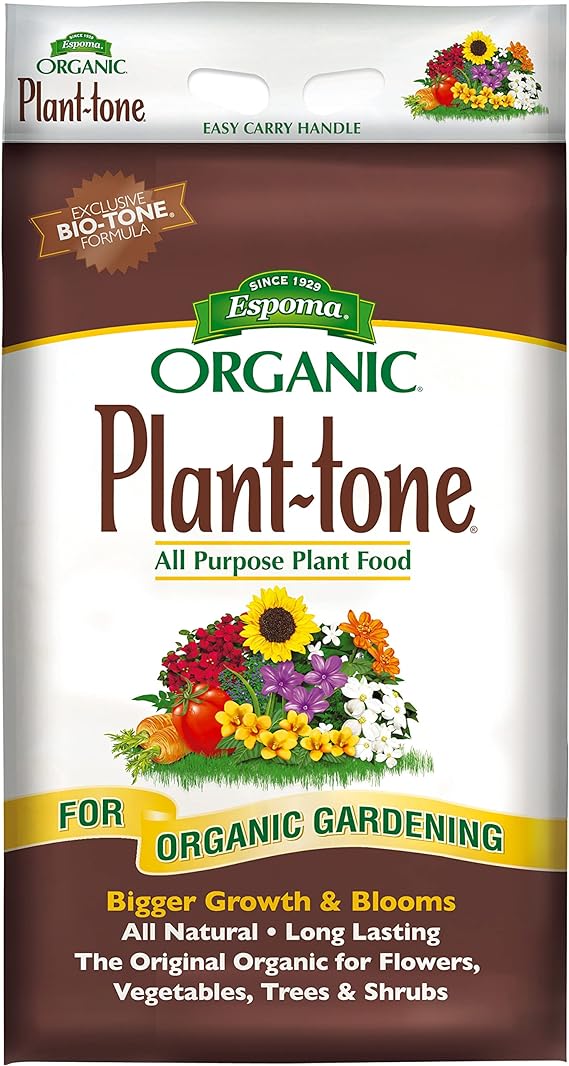 Espoma Organic Plant-Tone 5-3-3, 4 lb. Bag, 18 lb. Bag & 36 lb. Bag