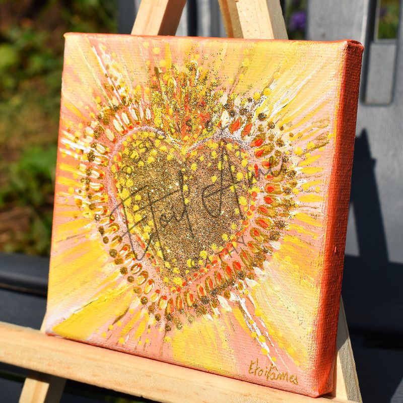 Peinture de L'Âme - série "Le Coeur Sacré" n° 2