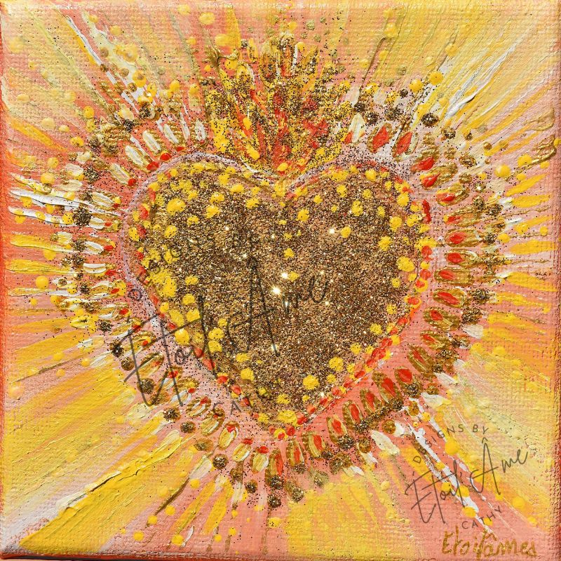 Peinture de L'Âme - série "Le Coeur Sacré" n° 2