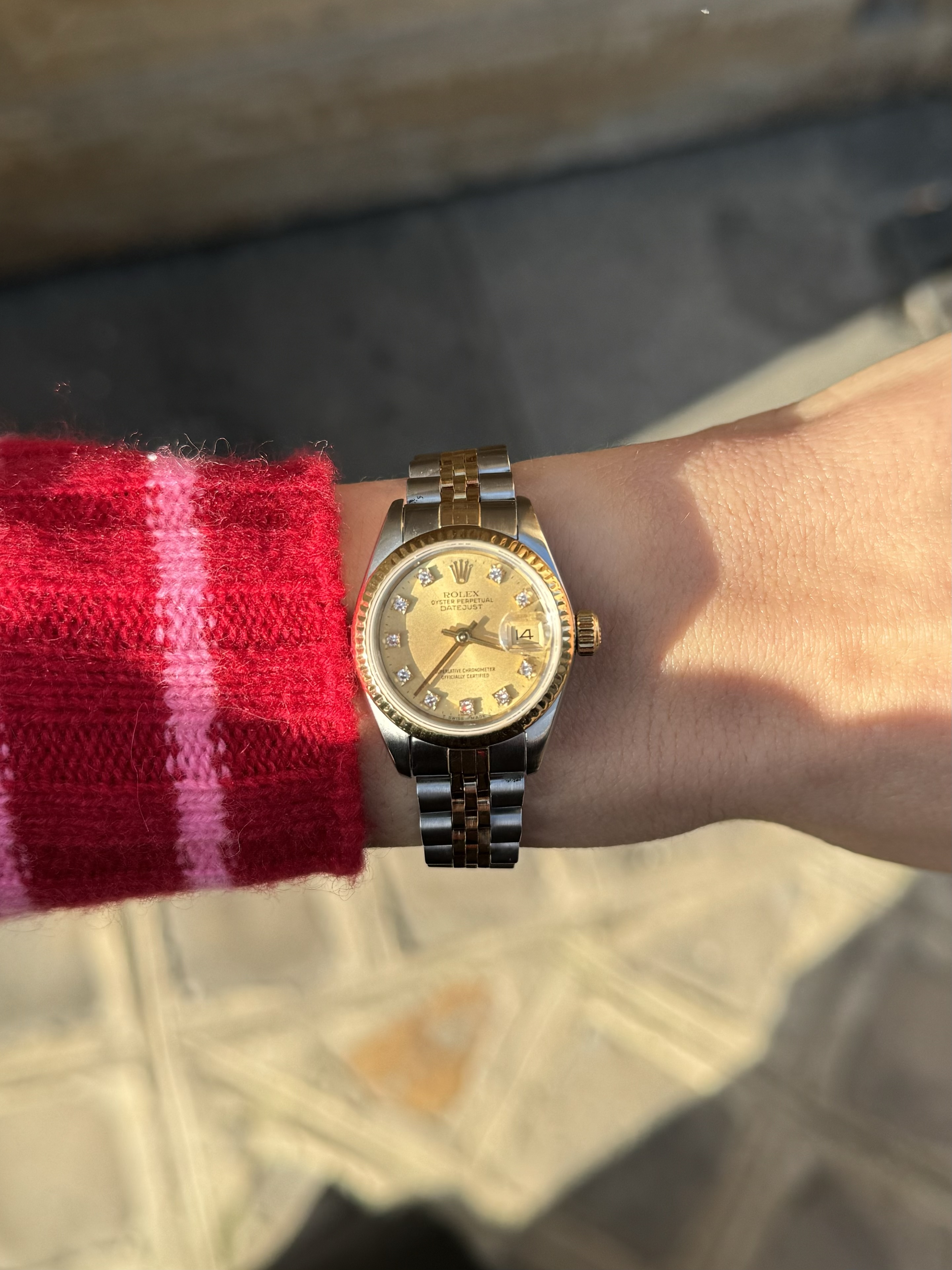 Rolex Oyster Perpetual Datejust Champagne dial 