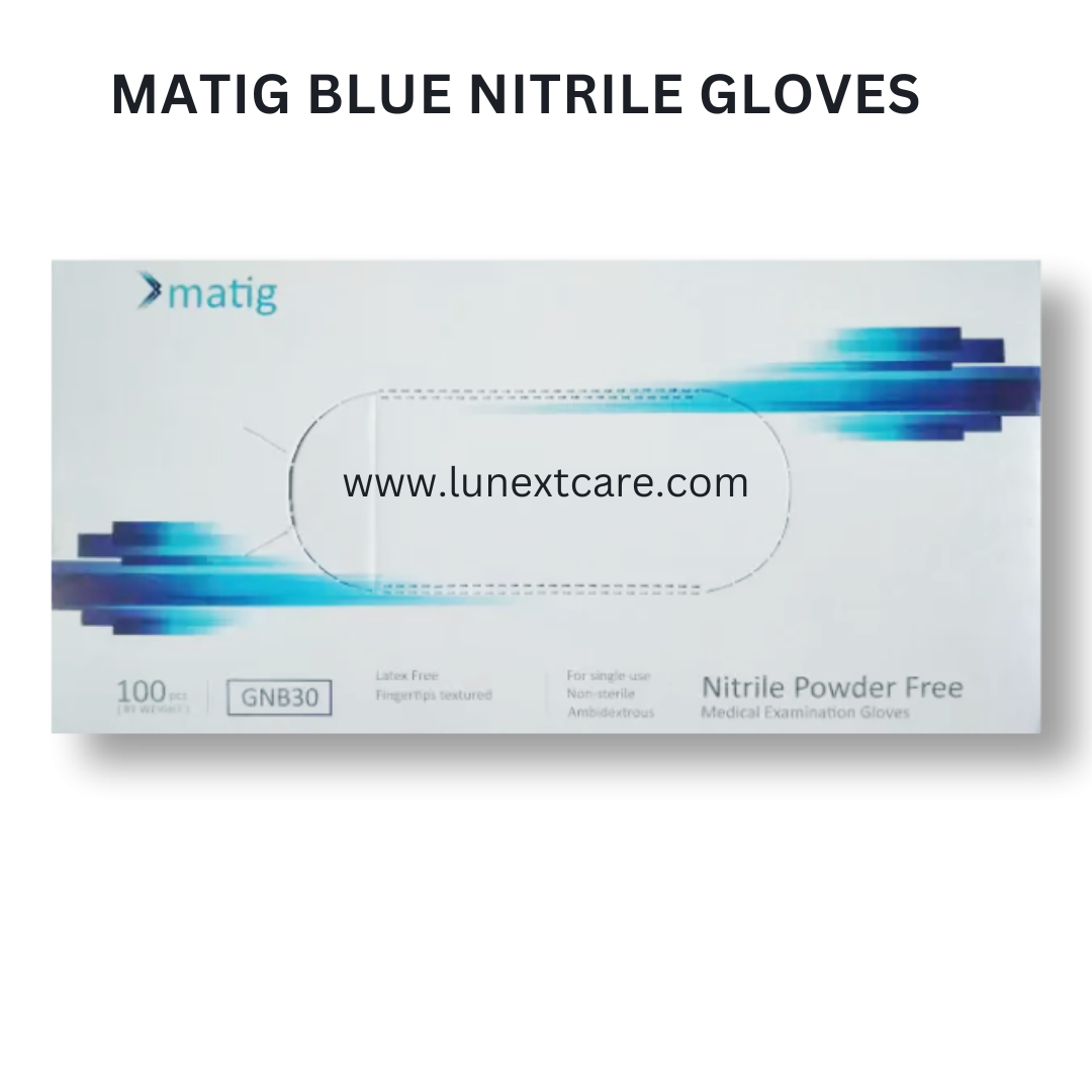 Matig Blue nitrile gloves