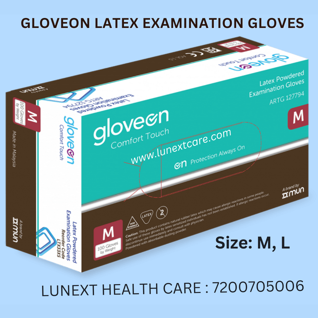 Gloveon Latex examination gloves