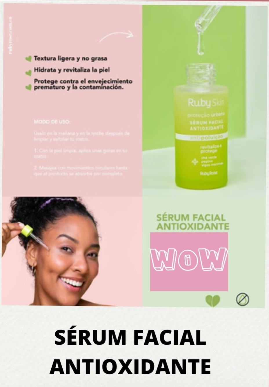 Serúm facial antioxidante 