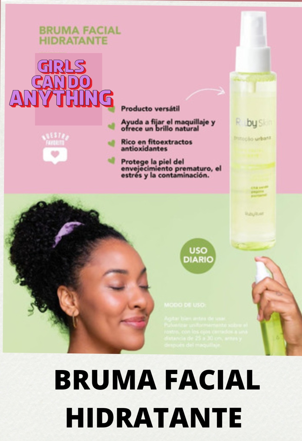Bruma facial hidratante 
