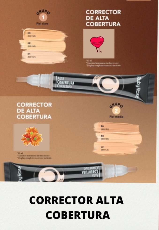 Corrector alta cobertura