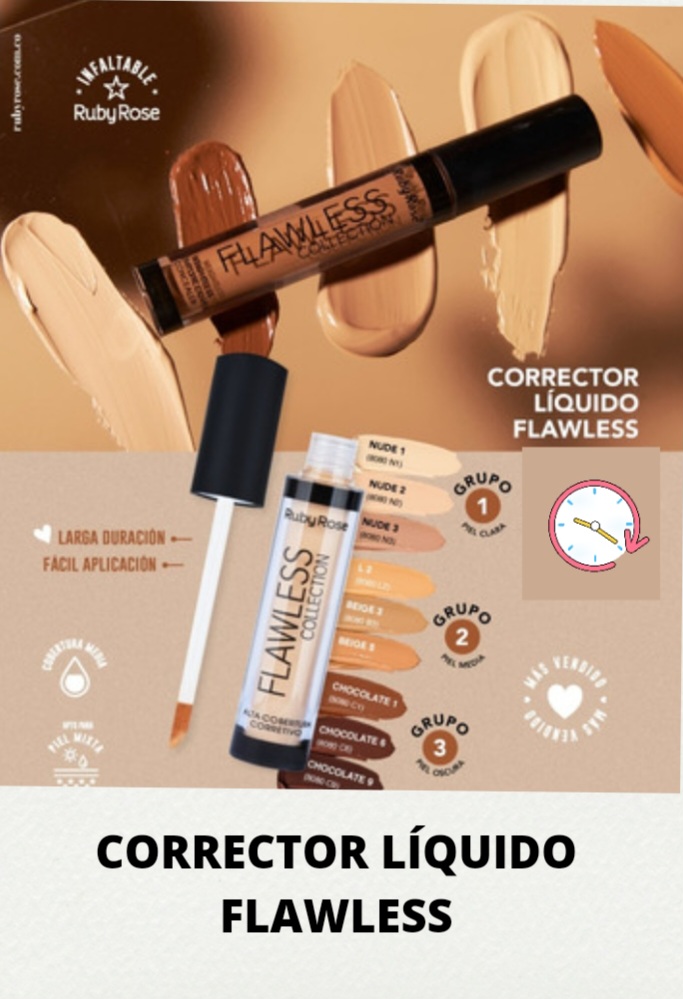Corrector líquido flawless