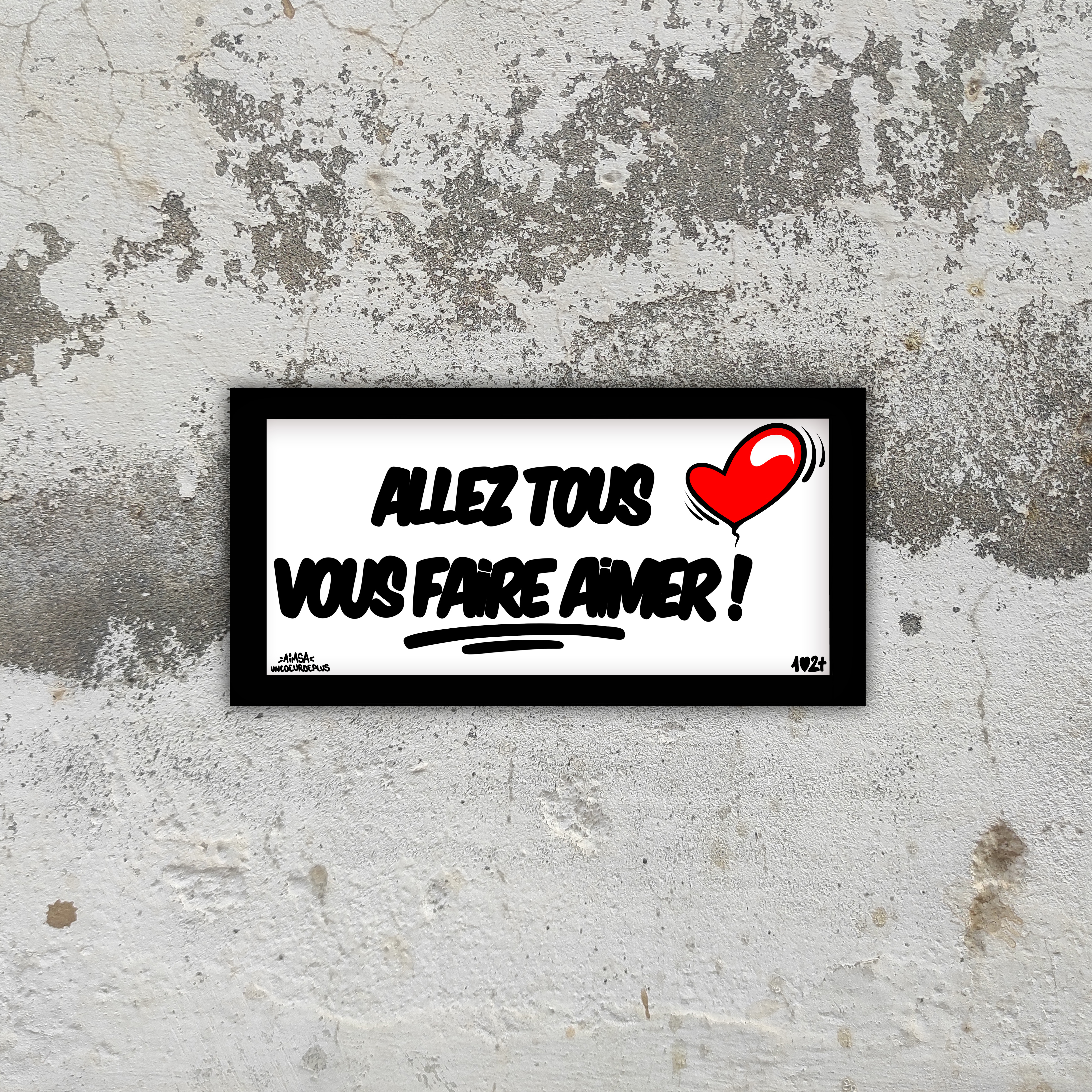 Plaques "allez tous vous faire aimer ! "