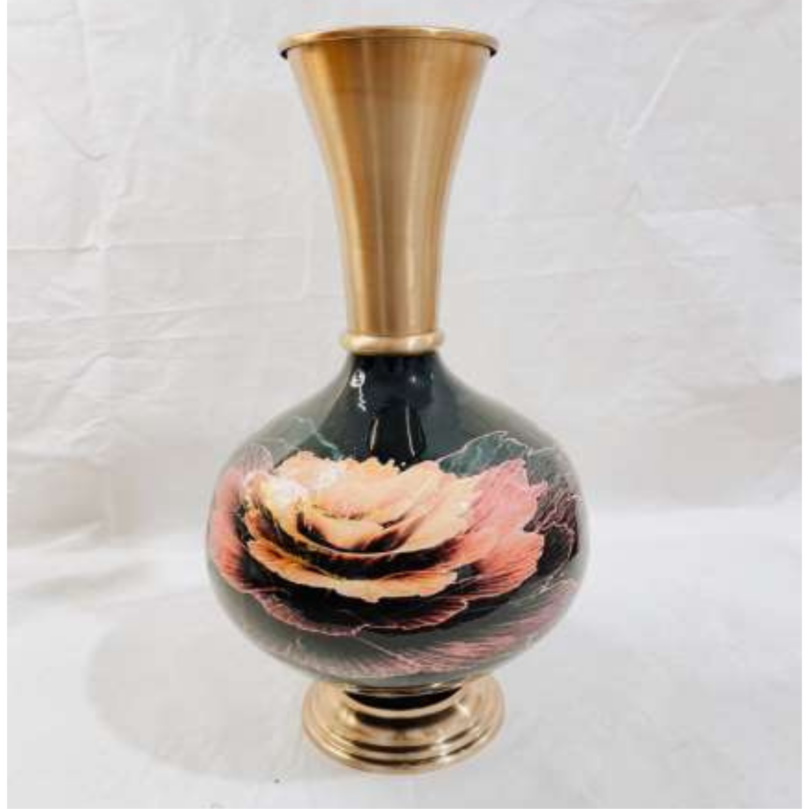 Black Printed Vase