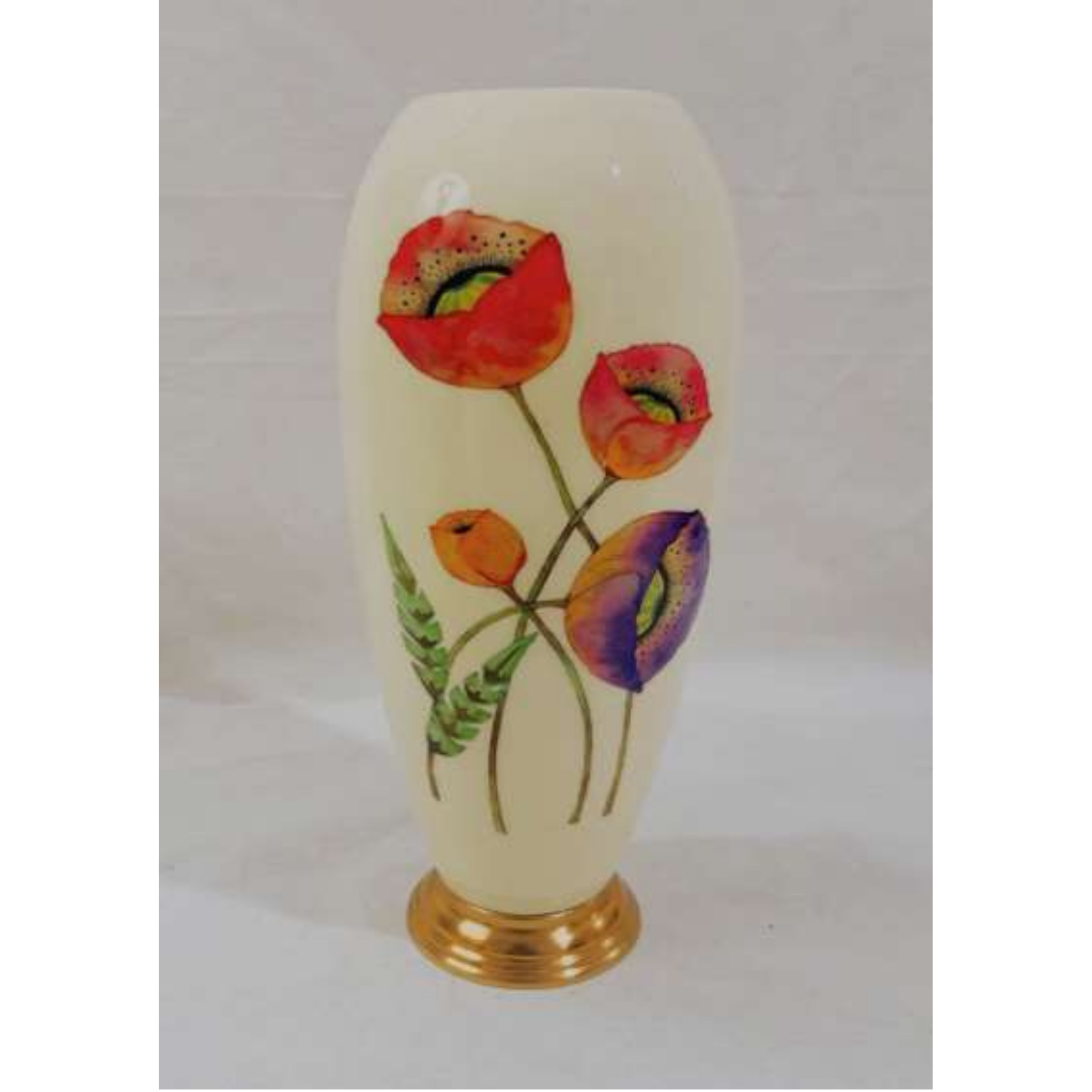 Ivory Printed Vase