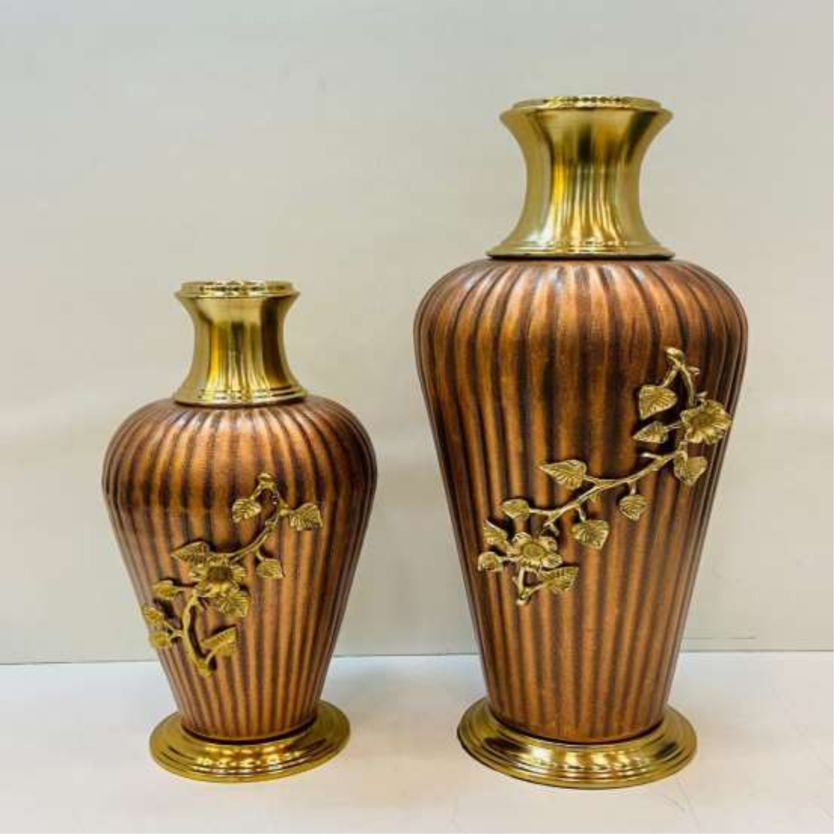Copper Finish Vase