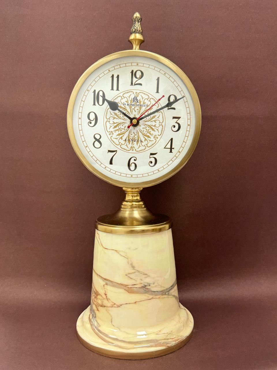 White Onyx Clock