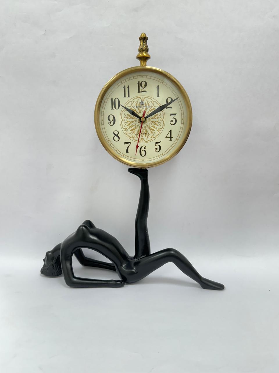 Lady Yoga Pose Clock  