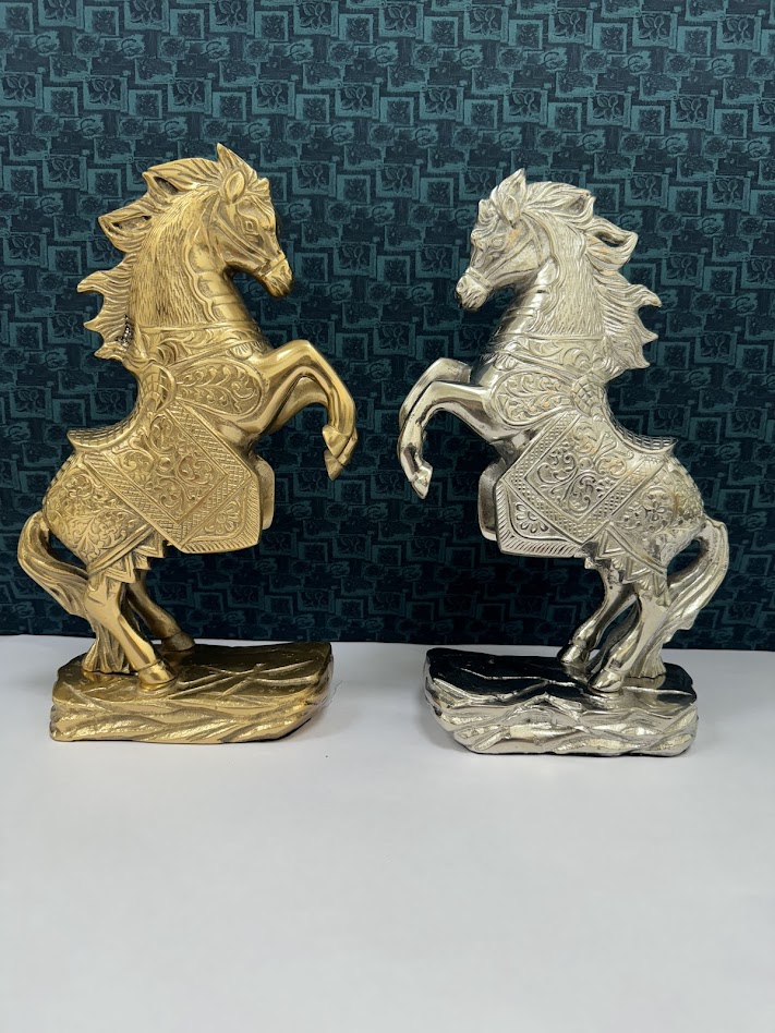 Royal Rearing Horse Sculptures