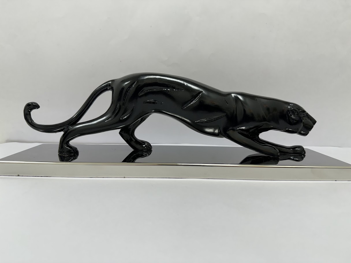 Noir Panther on Silver Base