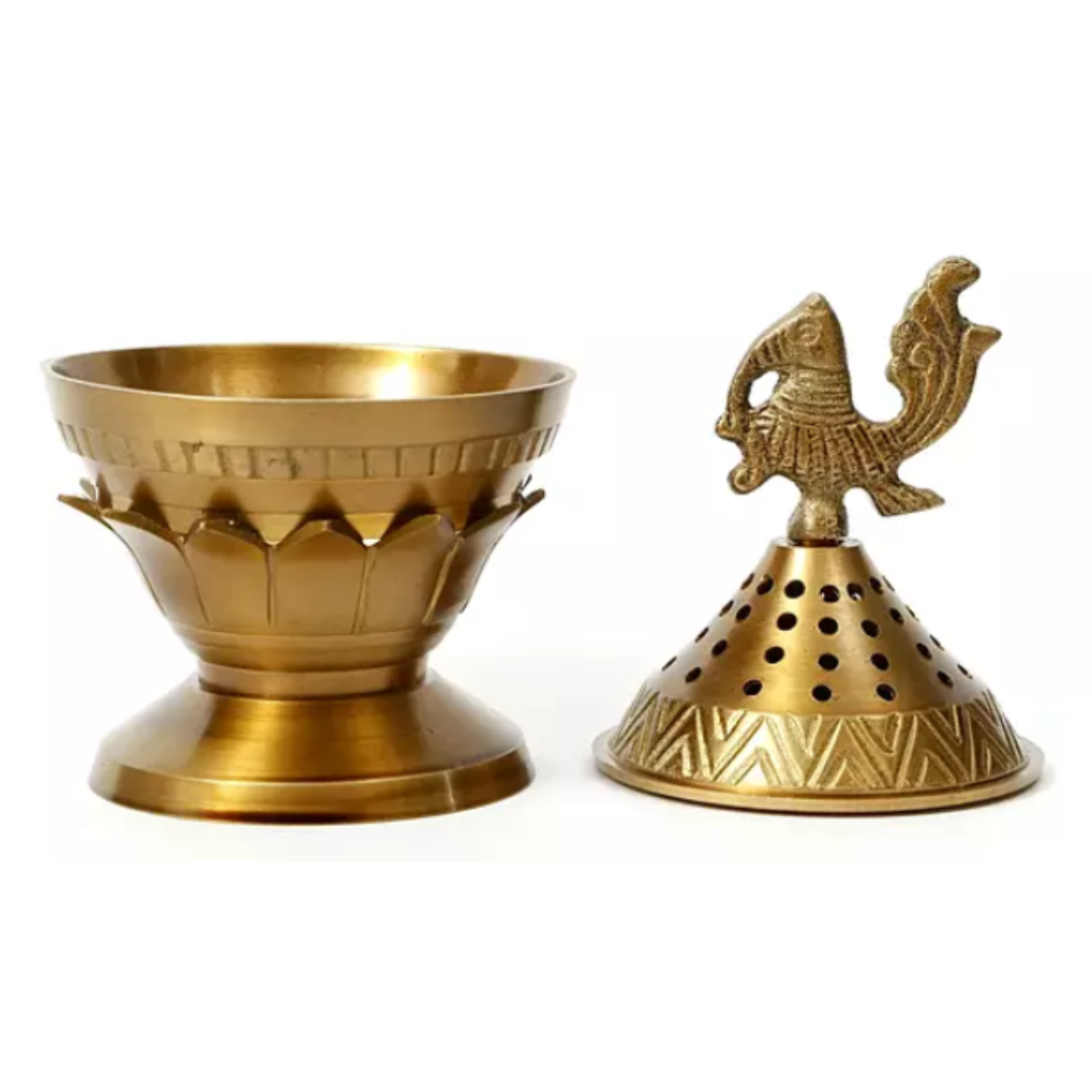 Peacock Design Dhoop Dani / Incense Diffuser