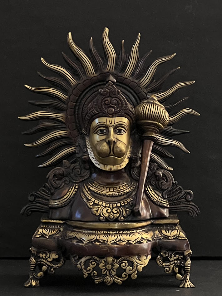 Hanuman Head with Sun (13")