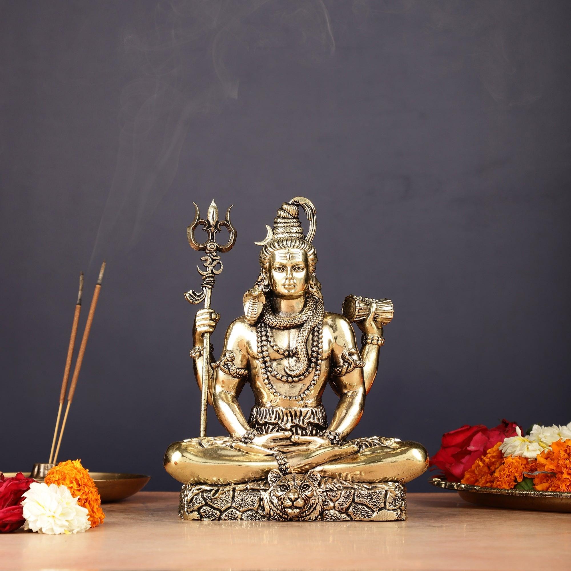 Superfine Brass Lord Shiva Idol