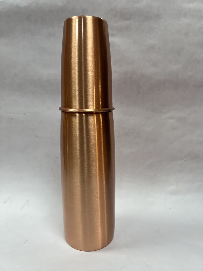 Matt Bottle with Glass (Lacquer Coated)