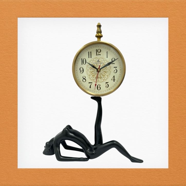 Lady Yoga Pose Clock  