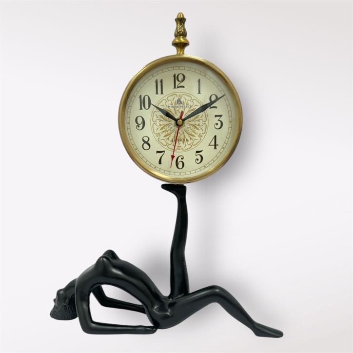 Lady Yoga Pose Clock  
