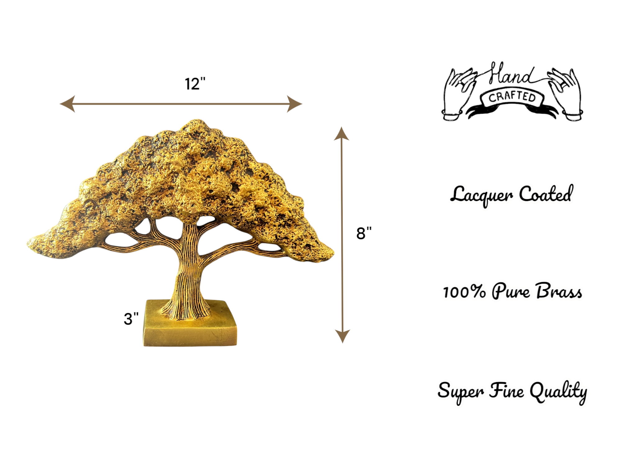 Brass Tree of Life Sculpture
