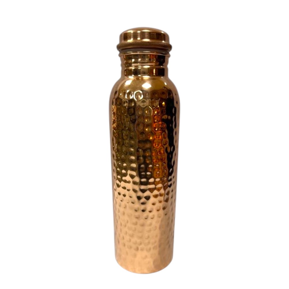 Hammered Copper Bottle(Lacquer Coated)