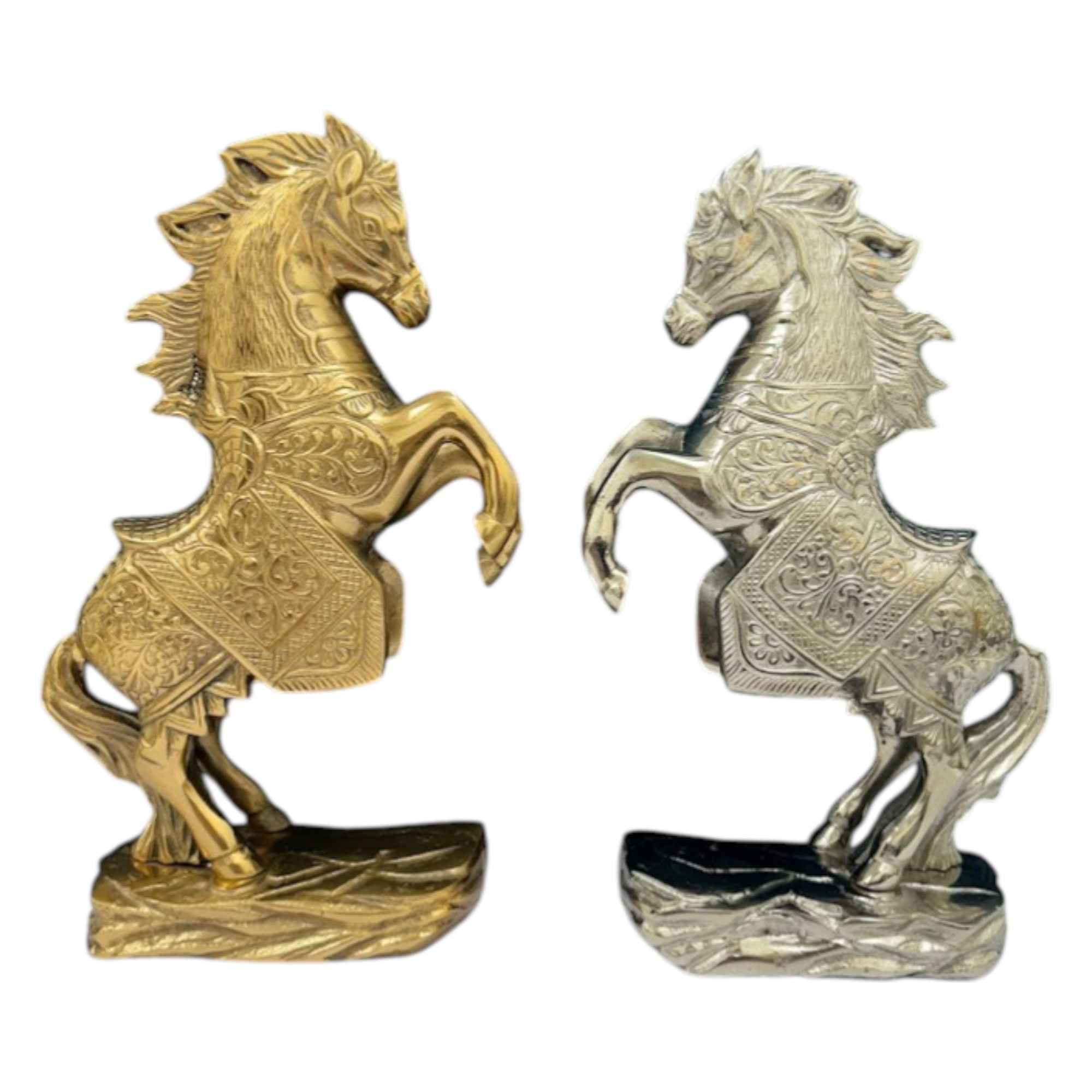 Royal Rearing Horse Sculptures