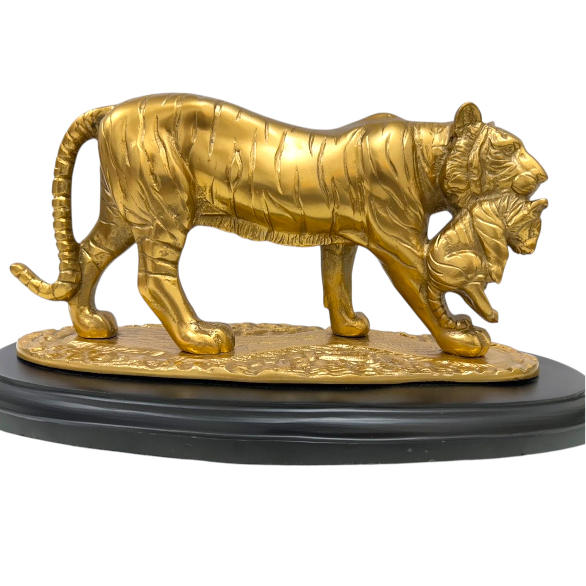 Mother Tiger with Cub Sculpture