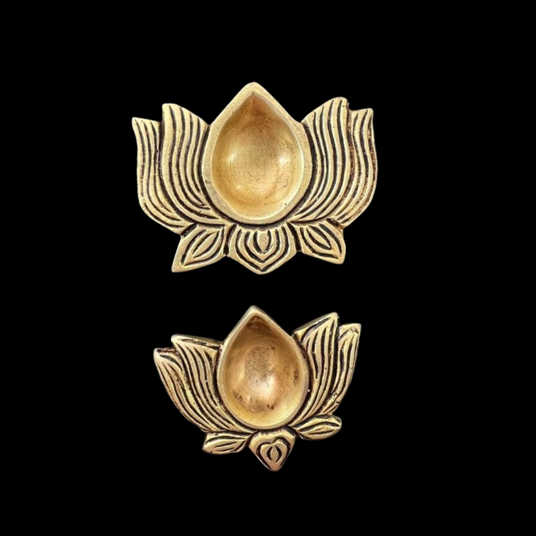 Lotus Brass Diya