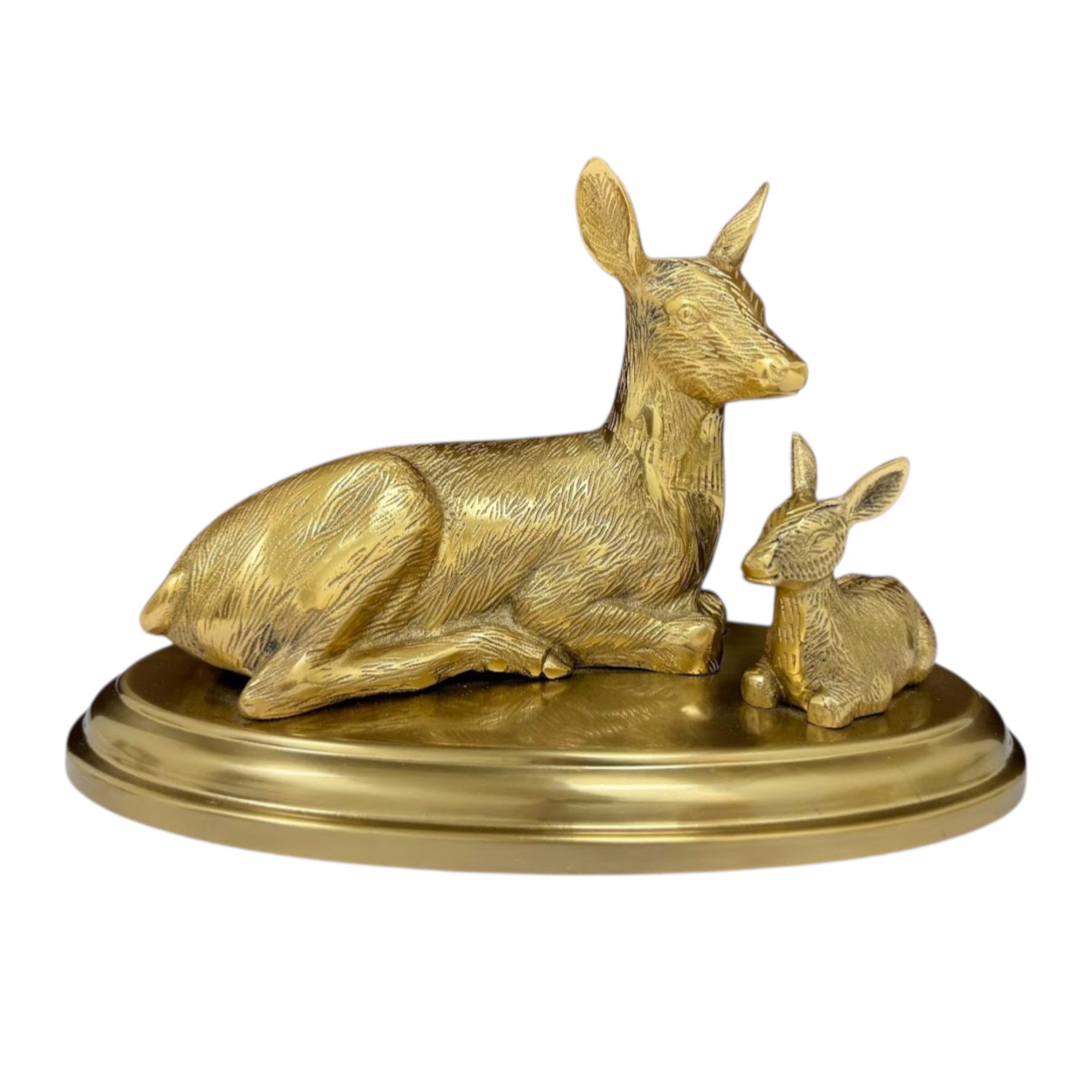 Elysian Bond: Deer with Fawn Sculpture