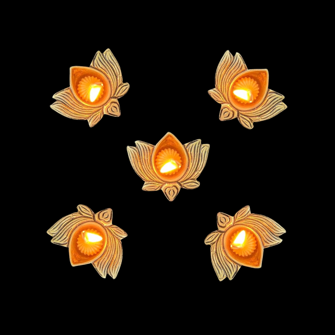 Lotus Brass Diya