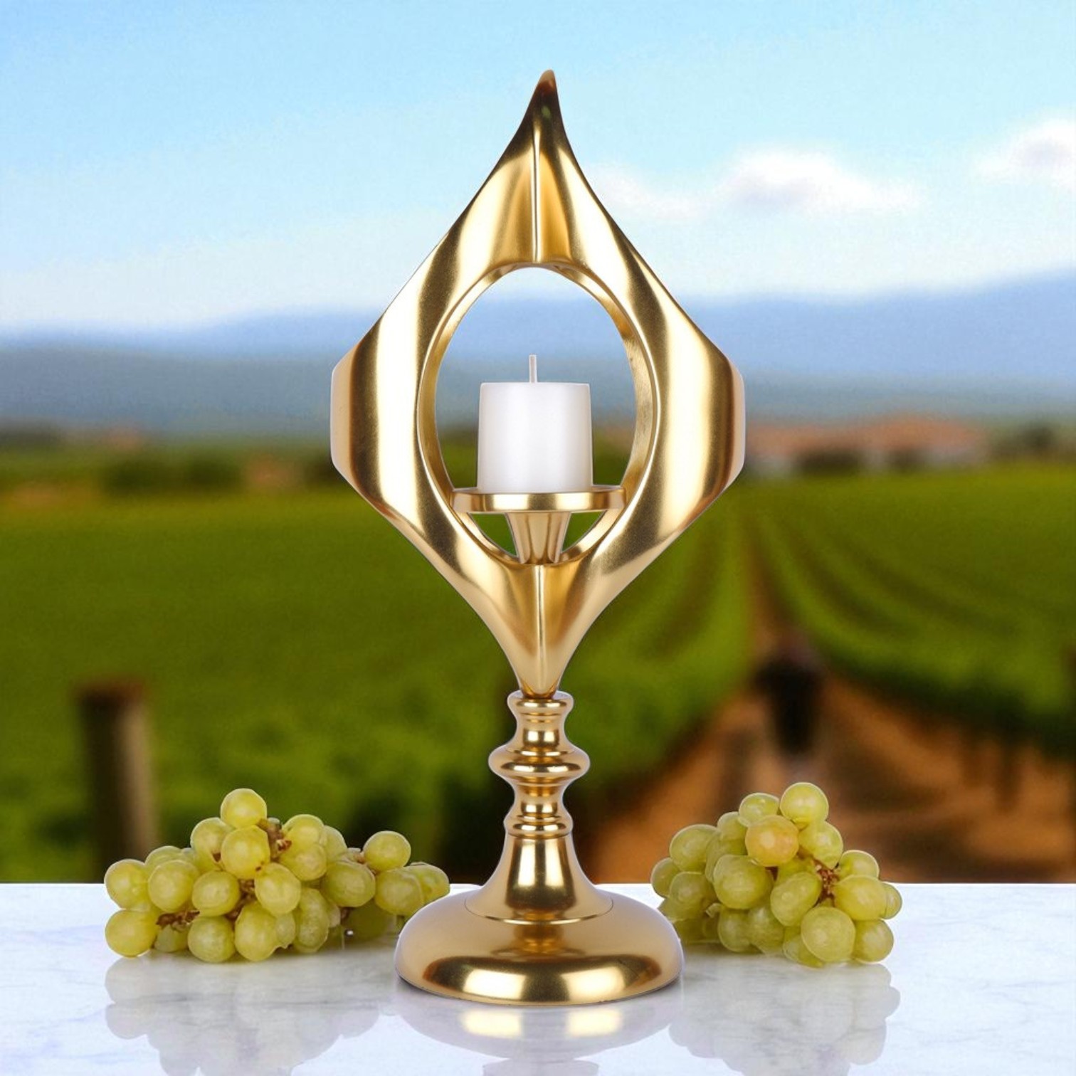 Luxurious Golden Candle Stand 