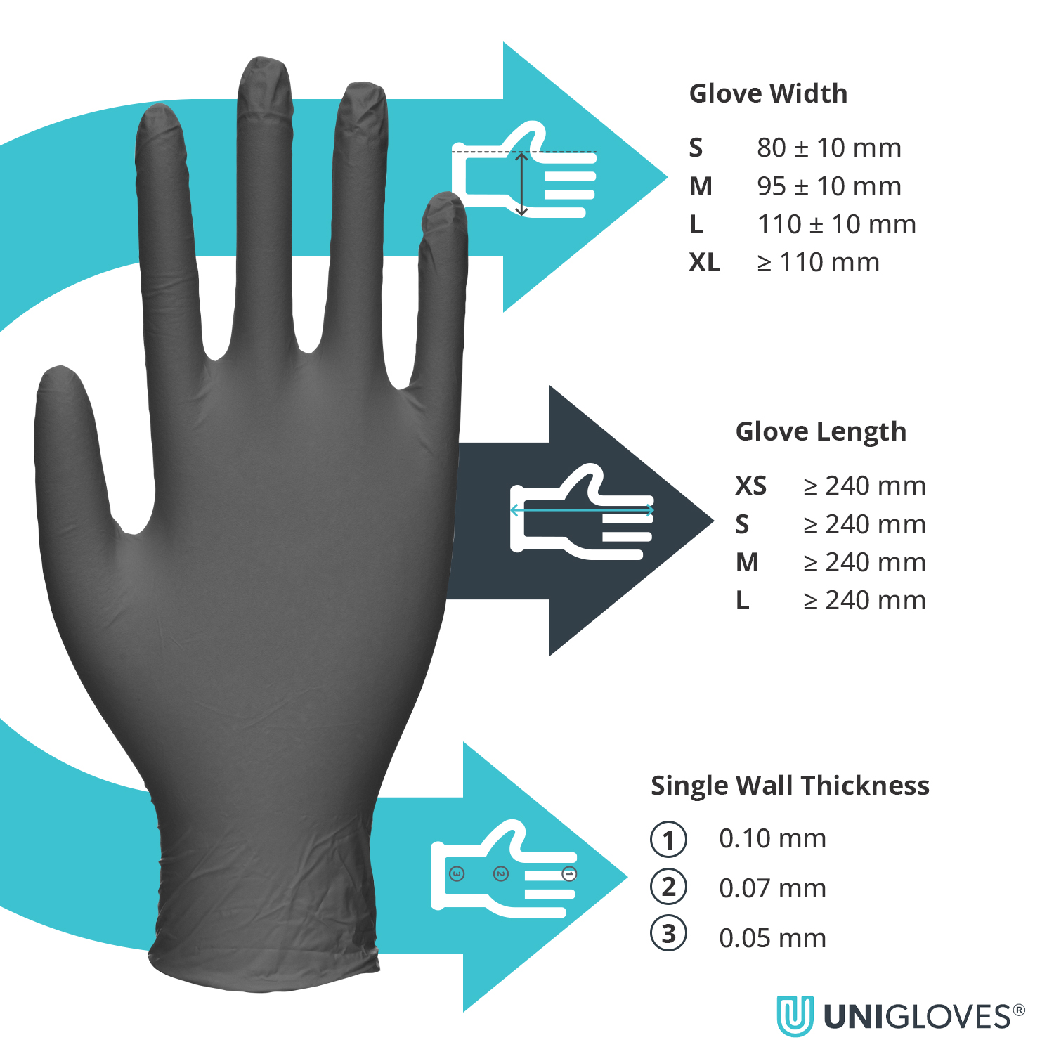 BioTouch Black Nitrile Gloves